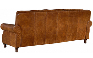 Elegante Sofá Chesterfield de Cuero de 3 Plazas con Artesanía de Alta Calidad, Asientos Cómodos y Diseño Clásico Perfecto - Product Image 4
