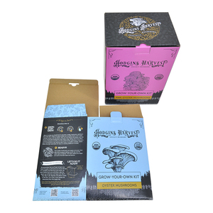 Custom Print Design Flat Pack Empty <strong>Mushroom</strong> Home Growth <strong>Kit</strong> Packaging Boxes <strong>Mushroom</strong> <strong>Grow</strong> <strong>Kit</strong> Corrugated Box - Product Image 4