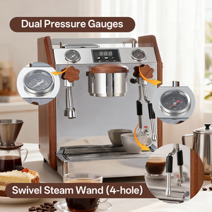 Commercial Dual Boiler PID Controlled Professional Semi Automatic Vibration Pump <b>Espresso</b> Tea Coffee Machine for Business Use - Product Image 4