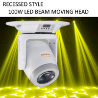 Vente chaude 2024 boîte de nuit dj scène led lumières plafond encastré 100w led tête mobile spot mobile led super faisceau 100w