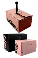 Boîte d'expédition en carton ondulé personnalisée avec logo, auto-adhésive, à fermeture éclair, avec bandes de déchirement, pour cadeaux