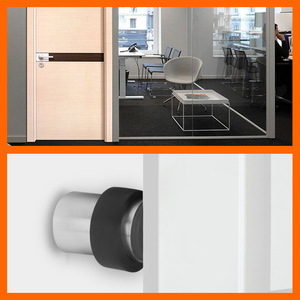Tope de puerta de goma Xin Xiong Jia, acero inoxidable 304, montaje en pared, anticolisión, para dormitorio u oficina - Product Image 5