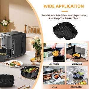 Cesta <span class=keywords><strong>de</strong></span> <span class=keywords><strong>freidora</strong></span> <span class=keywords><strong>de</strong></span> <span class=keywords><strong>aire</strong></span> reutilizable antiadherente resistente al calor, bandeja <span class=keywords><strong>de</strong></span> olla, revestimientos <span class=keywords><strong>de</strong></span> silicona para <span class=keywords><strong>freidora</strong></span> <span class=keywords><strong>de</strong></span> <span class=keywords><strong>aire</strong></span> <span class=keywords><strong>Ninja</strong></span> <span class=keywords><strong>de</strong></span> <span class=keywords><strong>doble</strong></span> pila SL400UK - Product Image 6
