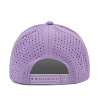 Gorra Snapback de 7 Paneles con Logotipo Personalizado, Borde Plano Perforado con Corte Láser, Gorra Deportiva para Correr, Estilo Hip Hop, para Golf, con Cuerda