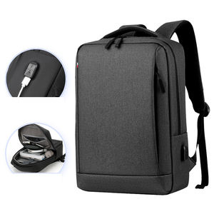 Sacs à ordinateur portables pour hommes, élégants et personnalisés, de qualité, imperméables, à double bandoulière, avec fonction USB, fermeture, doublure en polyester, national, externe - Product Image 1