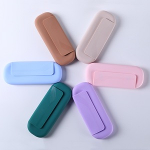 Portable Silicone maquillage brosse sac de rangement étanche à la poussière <span class=keywords><strong>voyage</strong></span> beauté outil organisateur transfrontalier - Product Image 2