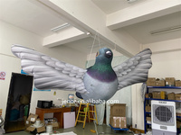 Modèle de pigeon gonflable suspendu pour la publicité, décoration de fête de festival