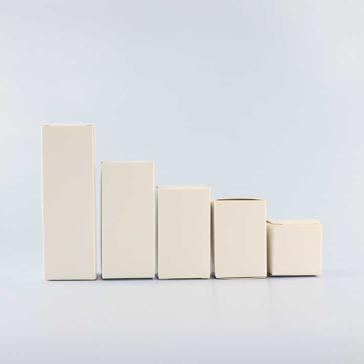 Custom color and logo acceptable skincare square paper box 50ml