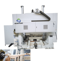 Routeur et tour CNC à 5 axes Mustang MT1228-4 à têtes multiples avec 8 broches et moteur haute puissance pour l'usine de chaises