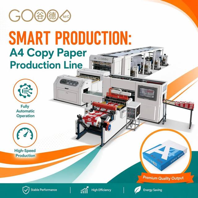 Paper Making Machine A4 Size Paper Sheet Cutting Machine Fully Automatic Easy Operation With Low Cost HQJ-A4