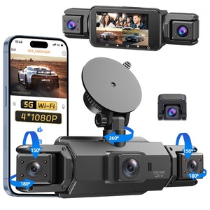 Caméra embarquée W5 4CH HD avec vision nocturne infrarouge, connexion WiFi au téléphone portable, surveillance de stationnement 24h/24, enregistrement en boucle - Product Image 1