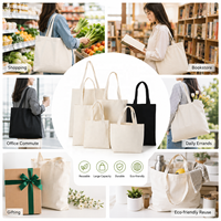 Sac fourre-tout en toile avec logo personnalisé, multi-tailles, réutilisable, sac de courses écologique, sac promotionnel pour épicerie, OEM