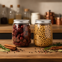 Pot en plastique transparent de qualité alimentaire PET de 400 ml avec couvercle en aluminium facile à ouvrir pour le lait, les aliments en conserve, les jus, les boissons, les bonbons et les boissons froides