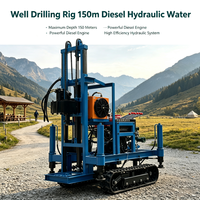 Foreuse de puits d'eau à circulation de boue HR-150C pour stations de ravitaillement en eau de randonnée, puissance 25 CV, poids 900 kg, pour couches de calcaire sablonneux