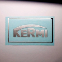 Autocollants de transfert de logo en nickel électroformé ultra-minces personnalisés, étiquettes métalliques autocollantes pour appareils électroménagers