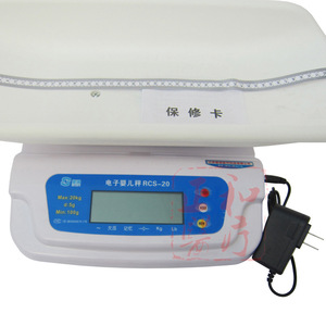 Balance électronique pour bébé RcS 20kg, pesée numérique pour nouveau-nés avec mesure de la taille, forme rectangulaire, prise européenne - Product Image 3