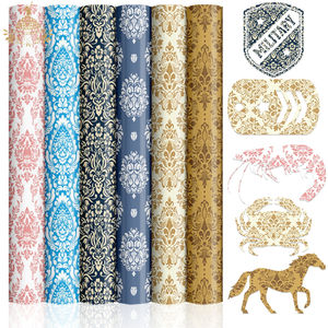 แผ่นกระดาษพิมพ์ลายแบบซับลิเมชั่น ขนาด 30.5x30.5 ซม. ลายคร็อก สำหรับตกแต่งชุดเดรส - Product Image 2