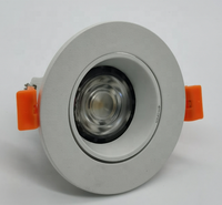 Nouveau spot LED moderne en aluminium, cadre DC12V/220V GU10, luminaire encastré dimmable avec source lumineuse COB