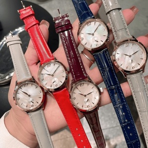 Reloj mecánico Longinesing exquisito y elegante con esfera de nácar blanco, manecillas plateadas de acero inoxidable y marcadores de horas. - Product Image 6