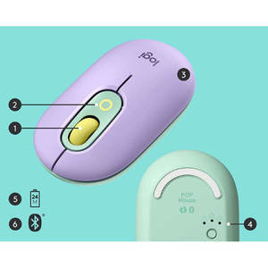 Ratón Inalámbrico Logitech <span class=keywords><strong>POP</strong></span> Mini con Emojis Personalizables, Tecnología SilentTouch, USB para Compatibilidad con Múltiples Dispositivos - Product Image 2