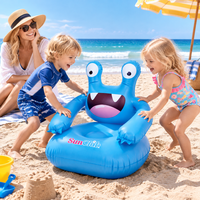 Chaise gonflable pour enfants en PVC en gros, forme de dessin animé, pour la maison et la plage