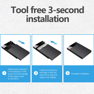 Nouveau port série mécanique à semi-conducteurs SSD de 2.5 pouces Interface sans outil Sata USB 3.0 boîtier de disque dur mobile externe - Product Image 3