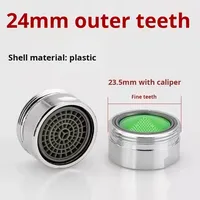 Aérateur de robinet cylindrique en cuivre/plastique pour évier de cuisine et robinets de lavabo avec fonctions anti-éclaboussures et anti-cheveux