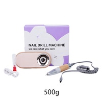 Polisseuse à ongles électrique professionnelle portable de haute qualité 45000 tr/min avec moteur sans noyau, pour usage en salon, outil à ongles USB