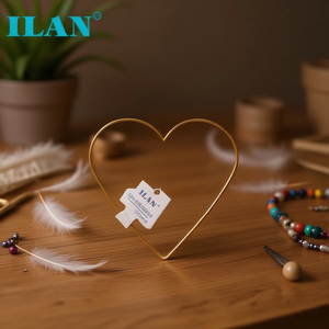 Anello in metallo a forma di cuore Ilan da 20 cm per la creazione di acchiappasogni - Product Image 2