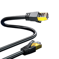 Câble Ethernet de haute qualité, cordon de raccordement, 1m 2m 3m 5m 10m 15m 20m, noir, Cat 8, câble réseau Cat8, PVC, cuivre pur