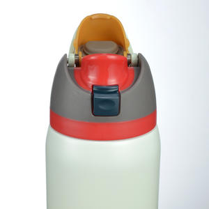 Botella de Agua Aislada de Acero Inoxidable, 16oz/480ml, Reutilizable, Portátil, Deportiva, para Regalo, con Doble Opción de Bebida - Product Image 1