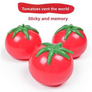 Jouet créatif en TPR, imitation alimentaire, souple, collant, mignon, maïs, anti-stress, nouveauté et farce, jouet tomate squishy - Product Image 2