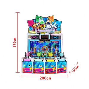 โรงงานเลเซนจำหน่ายเครื่องเกมยิงปืนหยอดเหรียญ 4 ผู้เล่น เกมอาร์เคดจำลองวิดีโอสำหรับสวนสนุก - Product Image 5