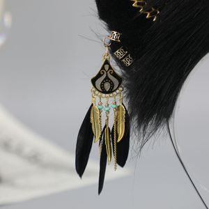 E0054 Anubis Temple Plush Wolf Ear Diadema Cosplay Comic Con Party Costume Headpiece - Product Image 3