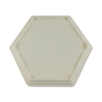Ensemble de Plats Hexagonaux en Mélamine Écologique Personnalisés 9/11 Pouces 2024 avec Planche à Servir en Bambou - Vaisselle