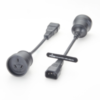 Cable de Extensión de Alimentación con Conector Macho IEC320 C14 a Conector Hembra SAA Australia para PDU PSU USP