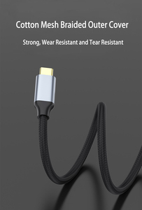 Độ nét cao đồng trục Loại C để dp cáp 8K 60Hz 4k 240Hz dp Cáp Adapter USB C để dp nam chuyển đổi bện Áo khoác Cáp - Product Image 4