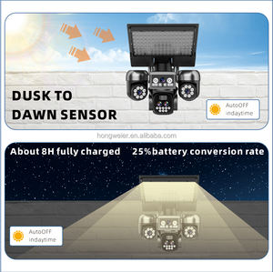 Caméra de sécurité solaire sans fil HongGlobal 16MP CCTV <span class=keywords><strong>3</strong></span> PTZ IP V380 Pro <span class=keywords><strong>4</strong></span> objectifs zoom 10X carte SIM 4G lampadaire solaire avec caméra - Product Image 6