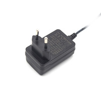 Adaptateur d'alimentation AC/DC 24W-72W, 24W 1A certifié GS pour LED/électronique, prise EU/UK/US à 2 broches