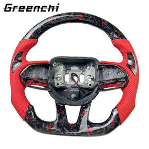 Vente directe d'usine de volants sport en fibre de carbone forgée pour Dodge Charger SRT et Durango Hellcat, personnalisable - Product Image 3