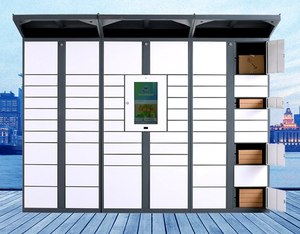 Casillero de entrega de paquetes inteligente con sistema <span class=keywords><strong>ICloud</strong></span> Bloqueo electrónico Recubrimiento de polvo ambiental-Smart Dropbox - Product Image 5