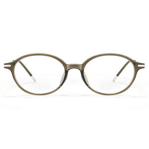 Gafas Danyang Nerd con Montura Ovalada 86145, Ligeras, de Titanio Puro, Montura Completa, para Mujer, con Lentes de PC - Product Image 1