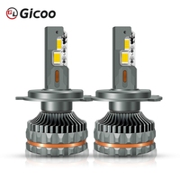 Ampoule de phare LED Gicoo G4 320W 12V avec six tubes en cuivre, 6000K, compatible universel, éclairage LED pour voiture