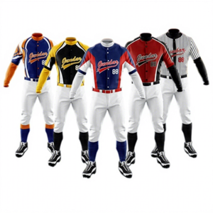 Uniforme de béisbol y softbol coreano unisex, conjuntos de ropa deportiva personalizada, competencia universitaria escolar, logotipo antibacteriano transpirable - Product Image 1