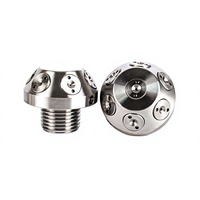 Kepala Sprinkler Kabut Air Halus Bertekanan Tinggi XSW Bahan Stainless Steel untuk Pemadam Kebakaran, Pengendalian Debu, Pendinginan; 1/2-inci NPT (DN15)