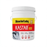 Revêtement de toiture en silicone gris KASTAR 4000, 20 kg, peinture imperméable élastomère anti-corrosion pour toiture en acier coloré, tuiles métalliques
