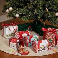 Bloom Ecológico Navidad Hojalata Buzón Regalo y Cajas de dulces Adornos Decoraciones festivas