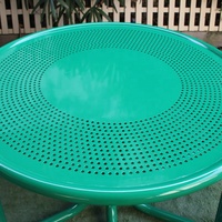 Table de pique-nique commerciale durable fabriquée en Chine avec ensemble de bancs pour l'extérieur