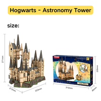 Set de Construcción del Castillo de Hogwarts, Rompecabezas Educativo 3D, Bloques de Madera de Harry Potter, Modelo de Edificios, Juguetes, Regalos para Niños
