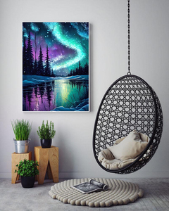 Aurora Paysages <span class=keywords><strong>Diamant</strong></span> Pierre Puzzles <span class=keywords><strong>3d</strong></span> Mosaïque Art Kits pour Adultes Gemstone Art Peinture - Product Image 2